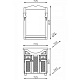 Opadiris Тумба с раковиной Тибет 70 белый – фотография-8